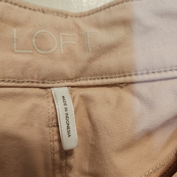 Loft pink curvy straight leg jeans - Picture 3 of 5
